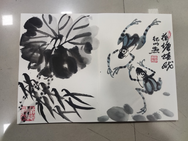 古玩字畫河南名家紀明勛書畫集冊頁拍賣,當前價格350元