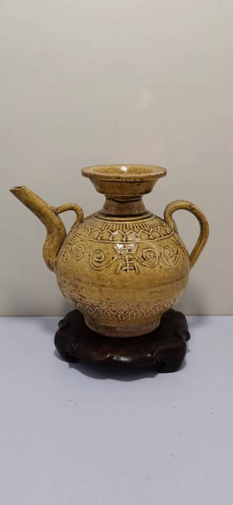 古玩陶瓷青釉執壺拍賣，當前價格3500元