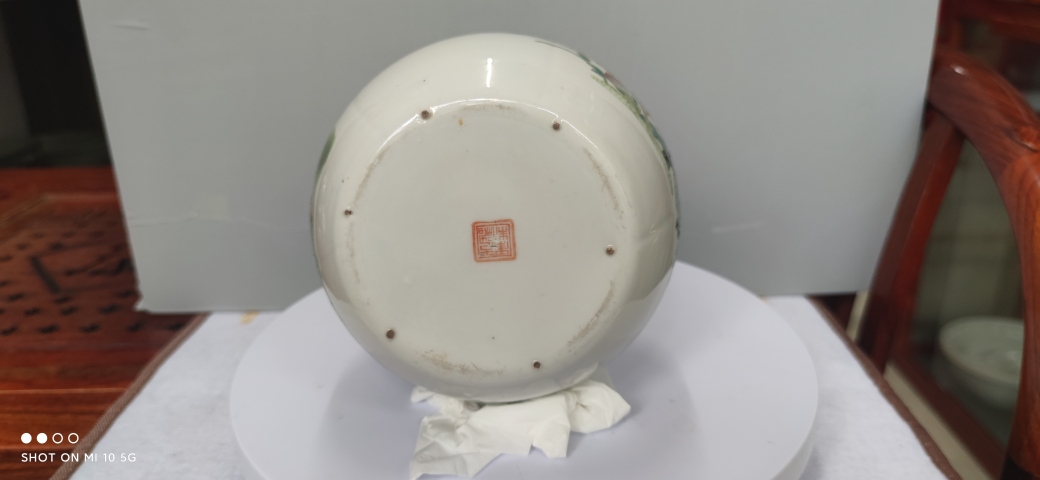 古玩陶瓷清光緒 粉彩蝶戀花紋圍棋罐拍賣，當前價格1200元