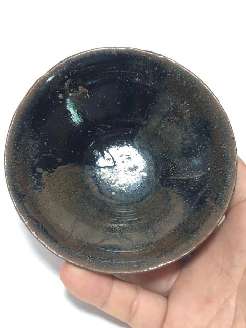 古玩陶瓷宋代建窯系油滴茶盞拍賣，當前價格6800元