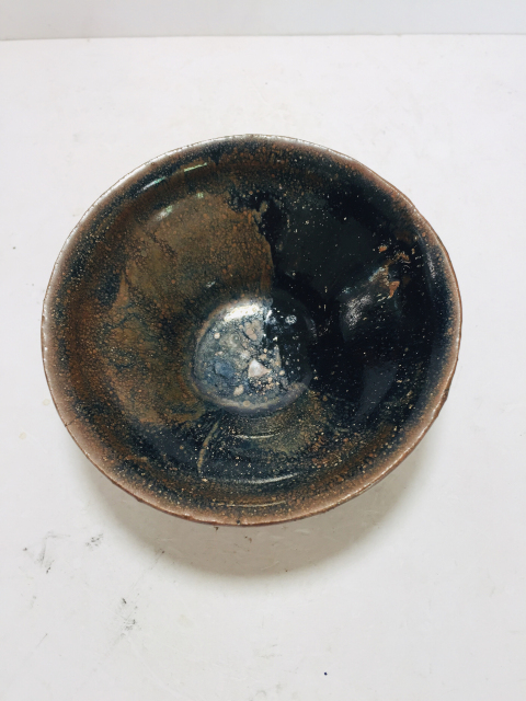 古玩陶瓷宋代建窯系油滴茶盞拍賣，當前價格6800元
