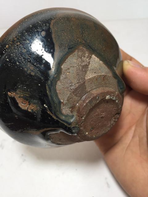 古玩陶瓷宋代建窯系油滴茶盞拍賣，當前價格6800元