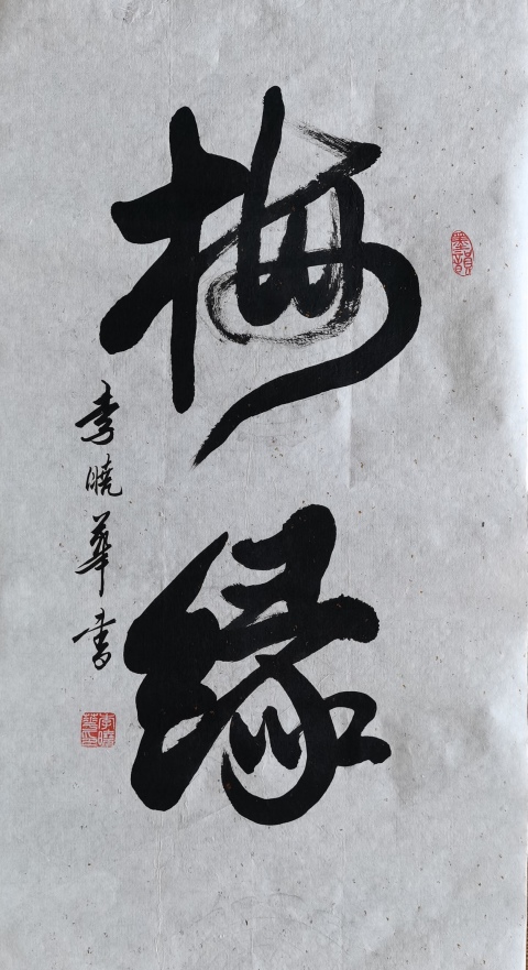 古玩字畫中國書法家協會會員四川攀枝花協會副主席李曉華書法梅緣拍賣，當前價格499元