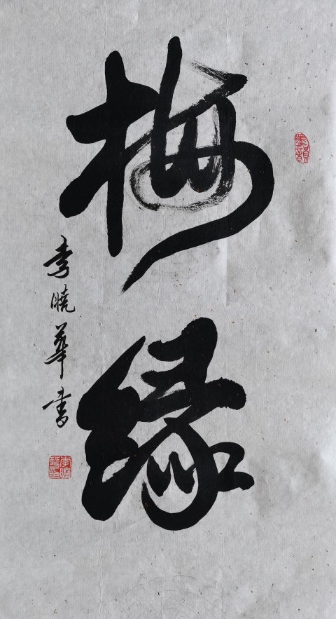 古玩字畫中國書法家協會會員四川攀枝花協會副主席李曉華書法梅緣拍賣，當前價格499元