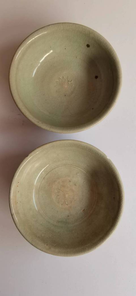 古玩陶瓷青白釉印花紋碗拍賣，當前價格5000元
