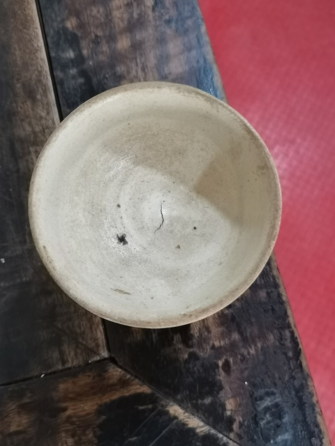 古玩陶瓷磁州窯白地黑花高足杯拍賣，當前價格1666元