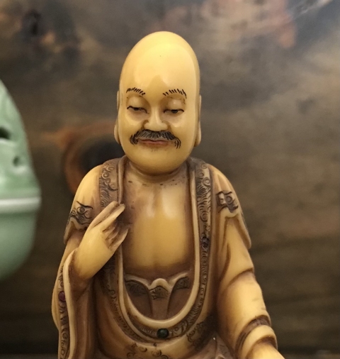 古玩玉器壽山石雕羅漢擺件拍賣，當(dāng)前價格6800元