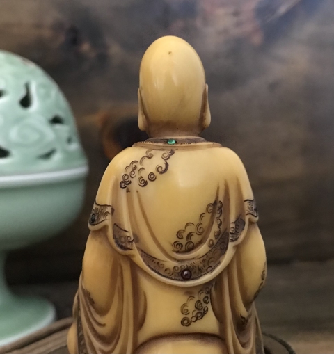 古玩玉器壽山石雕羅漢擺件拍賣，當(dāng)前價格6800元