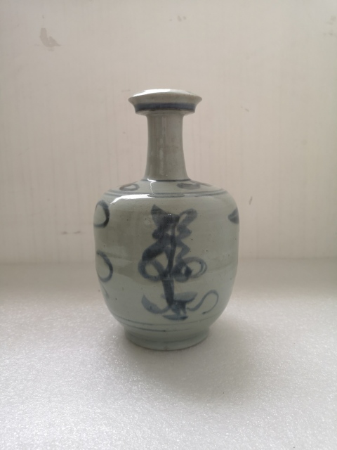 古玩陶瓷青花花卉紋酒壺拍賣,當前價格850元