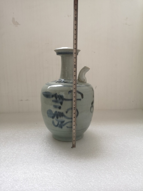 古玩陶瓷青花花卉紋酒壺拍賣,當前價格850元