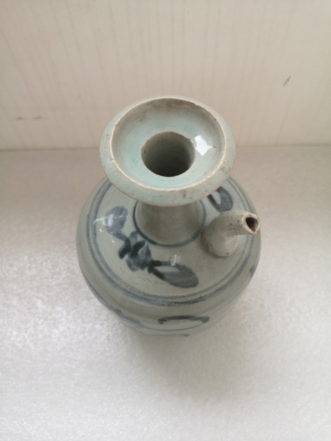 古玩陶瓷青花花卉紋酒壺拍賣,當前價格850元