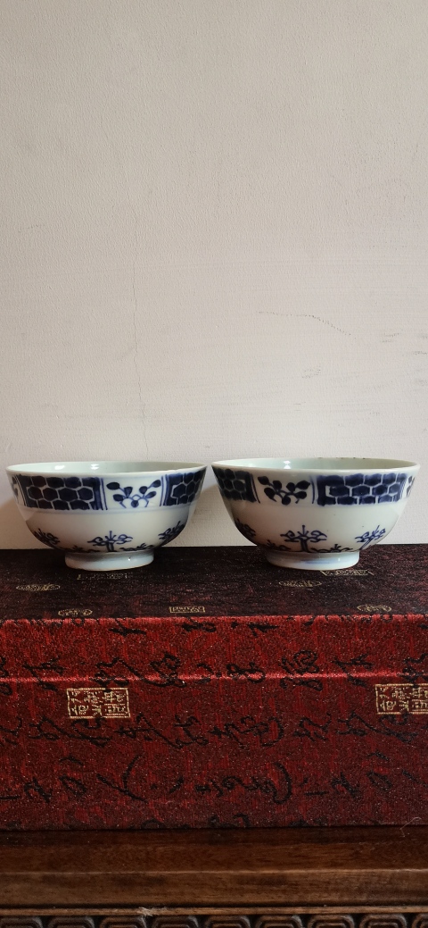 古玩陶瓷青花花卉紋碗拍賣,當前價格6600元