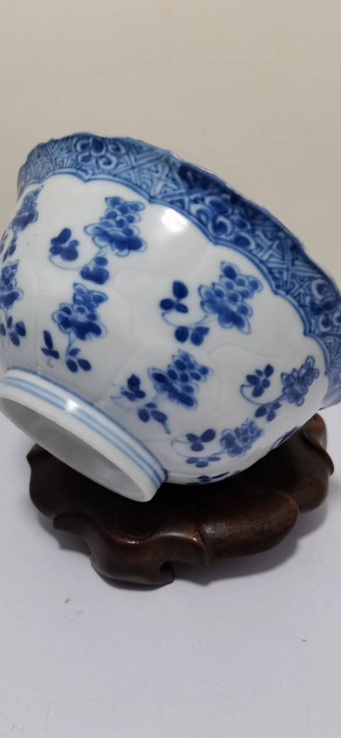 古玩陶瓷青花花卉紋碗拍賣,當前價格4800元