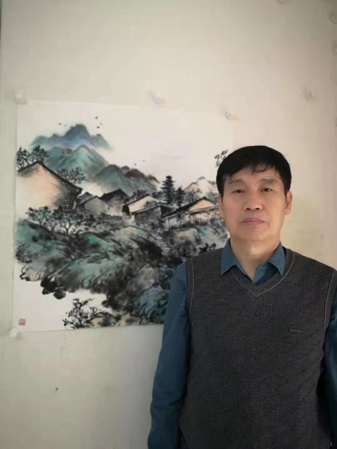 古玩字畫中美協(xié)宋志 山村清曉 帶合影拍賣,當(dāng)前價格1288元