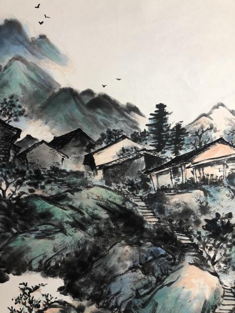 古玩字畫中美協(xié)宋志 山村清曉 帶合影拍賣,當(dāng)前價格1288元