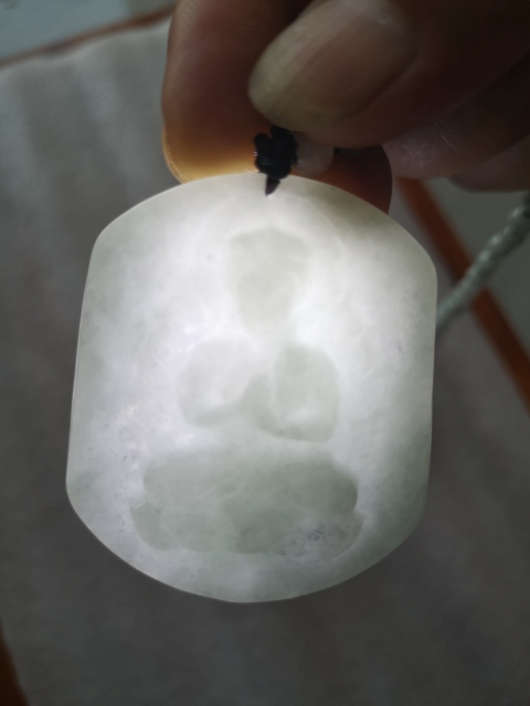 古玩玉器觀音牌子拍賣，當前價格450元