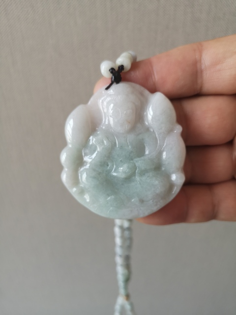 古玩玉器觀音牌子拍賣，當前價格450元