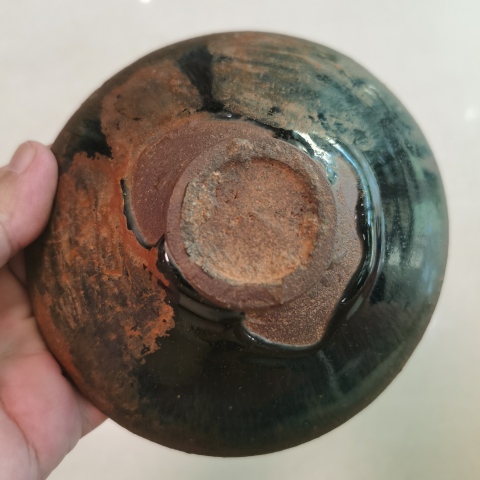 古玩陶瓷宋代建窯水吉窯正窯口建盞黑褐釉兔毫盞拍賣,當前價格8888元