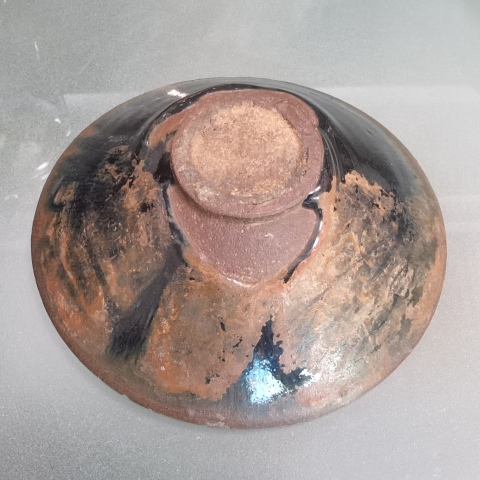 古玩陶瓷宋代建窯水吉窯正窯口建盞黑褐釉兔毫盞拍賣,當前價格8888元