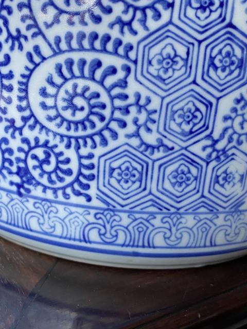 古玩陶瓷六十至八十年代青花提桶拍賣，當前價格4500元