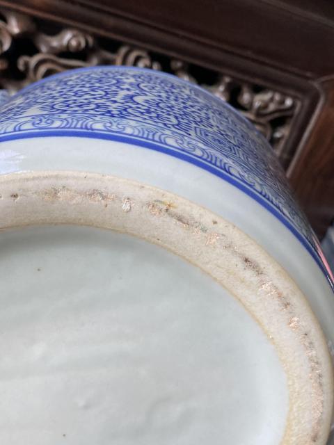 古玩陶瓷六十至八十年代青花提桶拍賣，當前價格4500元