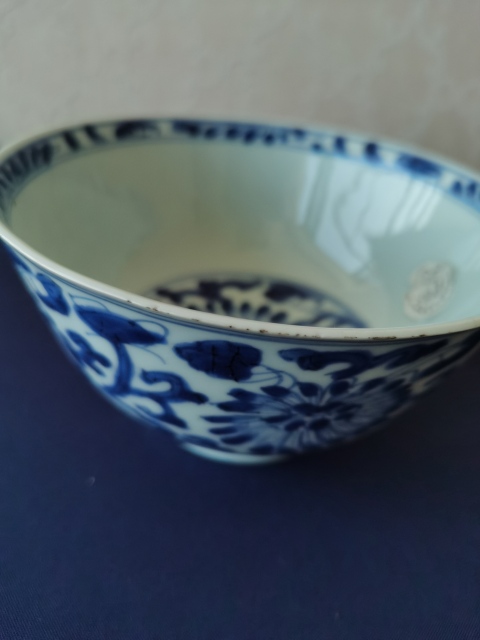 古玩陶瓷清康熙?積慶堂珍玩制款青花碗拍賣，當前價格2600元