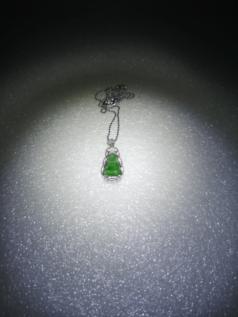 古玩玉器正陽綠翡翠觀音拍賣,當前價格580元