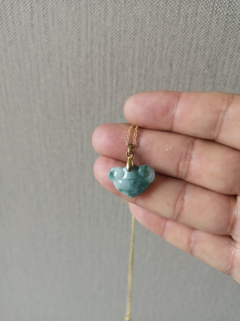 古玩玉器翡翠鎖拍賣,當前價格260元