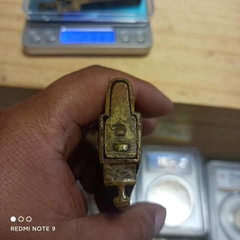 古玩銅器清末民初云南麗江刻花銅鎖拍賣，當前價格0元
