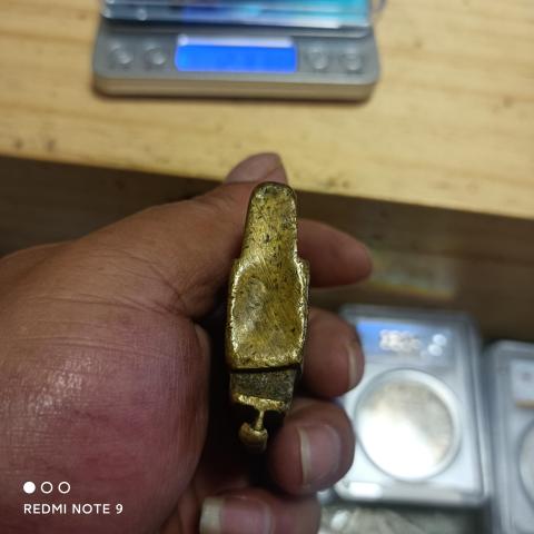 古玩銅器清末民初云南麗江刻花銅鎖拍賣，當前價格0元