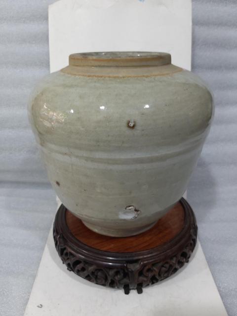 古玩陶瓷福建窯口青釉罐拍賣，當前價格1280元