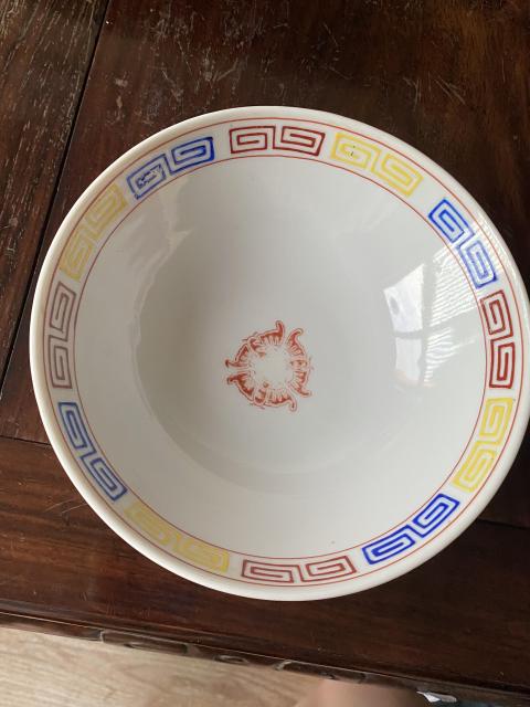 古玩陶瓷大清乾隆年制款六十至八十年代龍鳳紋彩瓷碗拍賣，當前價格260元