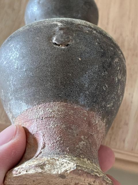 古玩陶瓷宋代褐釉葫蘆瓶拍賣,當前價格990元