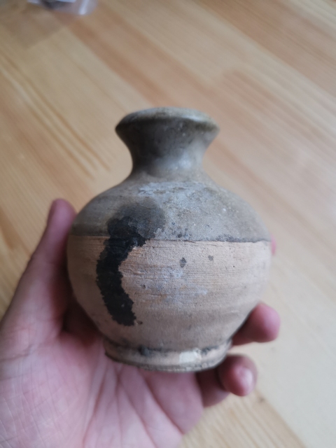 古玩陶瓷宋代褐釉瓶拍賣,當(dāng)前價(jià)格900元