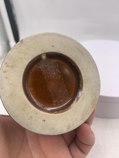 古玩陶瓷晚清鱔魚黃釉筆筒拍賣，當前價格5555元