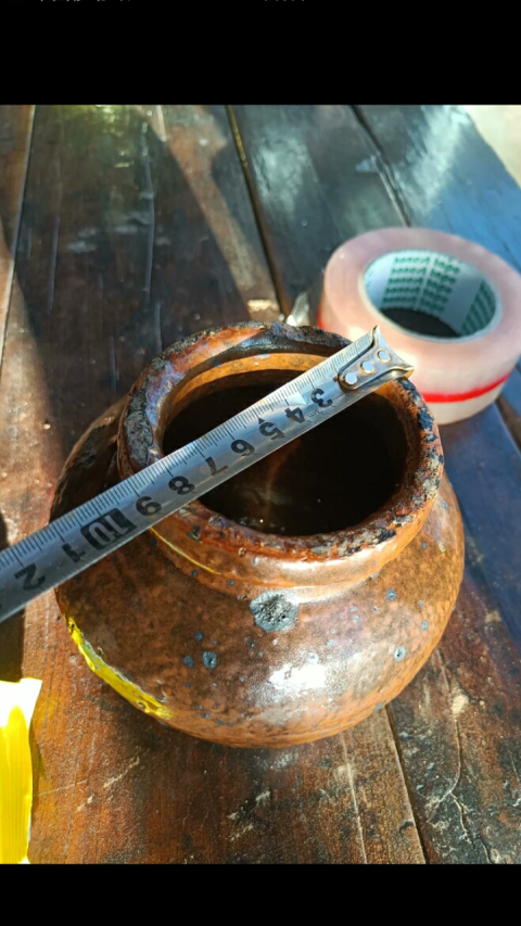 古玩陶瓷明末清初～火石紅釉蘋果蹲拍賣，當前價格666元