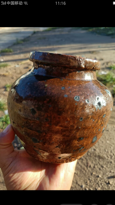 古玩陶瓷明末清初～火石紅釉蘋果蹲拍賣，當前價格666元