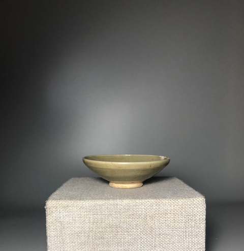 古玩陶瓷（已保真帶保真卡）（宋代）青釉斗笠盞拍賣，當前價格2888元