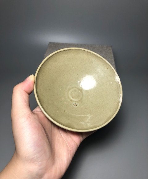 古玩陶瓷（已保真帶保真卡）（宋代）青釉斗笠盞拍賣，當前價格2888元