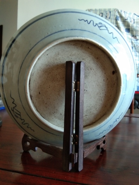 古玩陶瓷清中青花釉里紅獅子繡球壽字紋盤(pán)拍賣(mài),當(dāng)前價(jià)格4800元