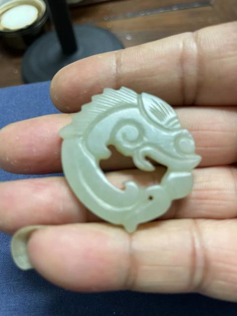 古玩玉器清代龍環拍賣,當前價格3000元