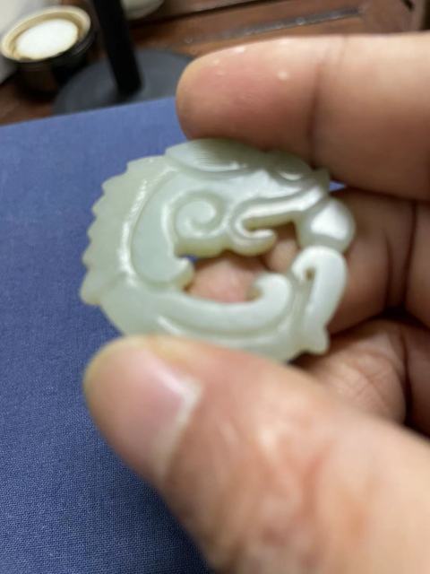 古玩玉器清代龍環拍賣,當前價格3000元