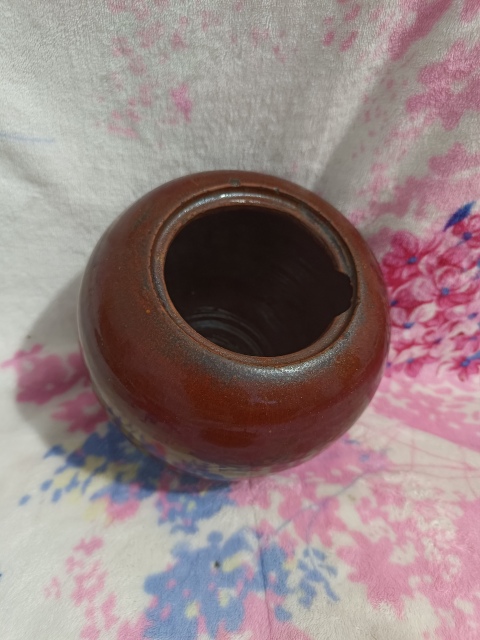 古玩陶瓷清中期鈞紅釉蘋果尊拍賣，當前價格1500元