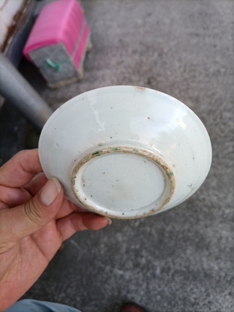 古玩陶瓷三彩花卉紋盤拍賣，當前價格500元