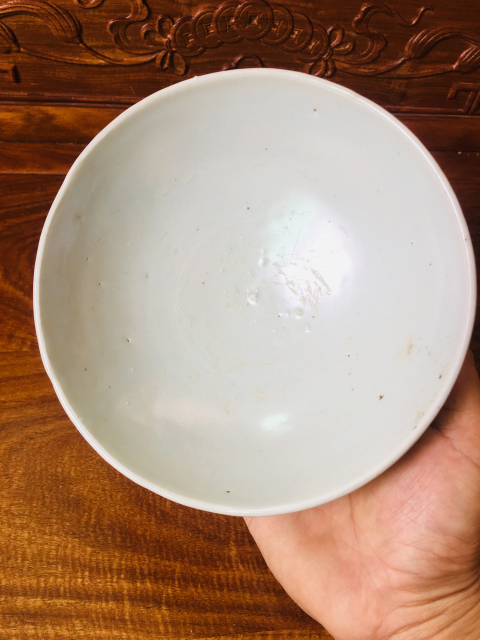 古玩陶瓷釉水漂亮青白釉碗拍賣,當前價格888元