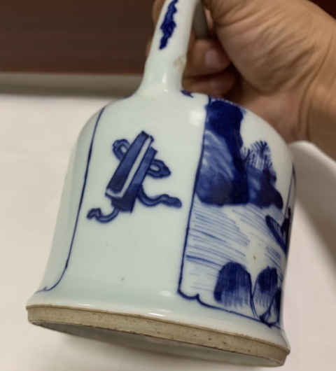 古玩陶瓷康晚雍早期青花人物夜游赤壁詩文提梁壺拍賣,當前價格18888元