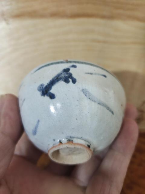 古玩陶瓷明晚期-青花螭龍紋小杯拍賣，當前價格500元