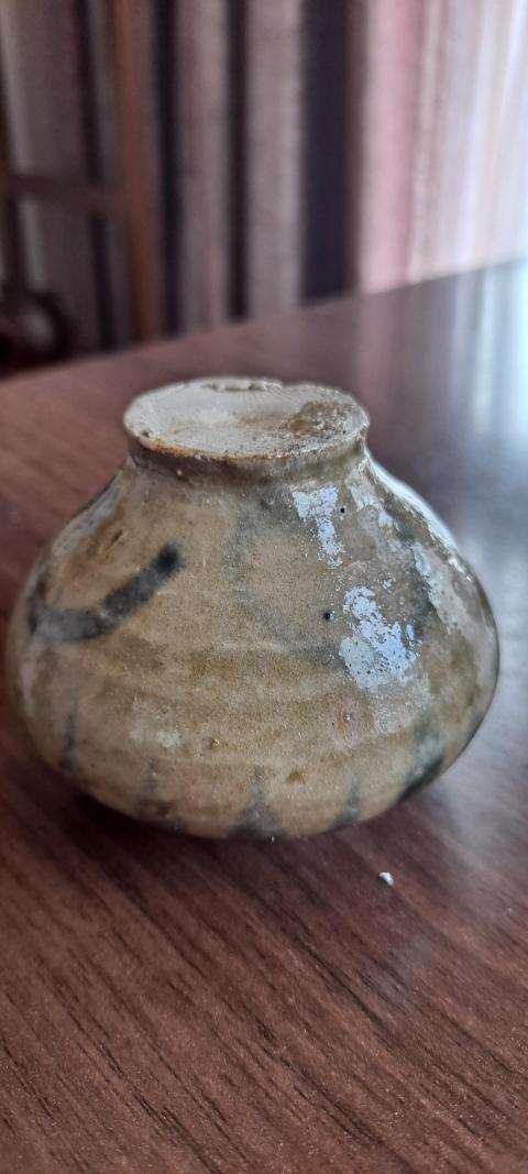 古玩陶瓷長沙窯點綠彩水盂拍賣,當前價格1500元