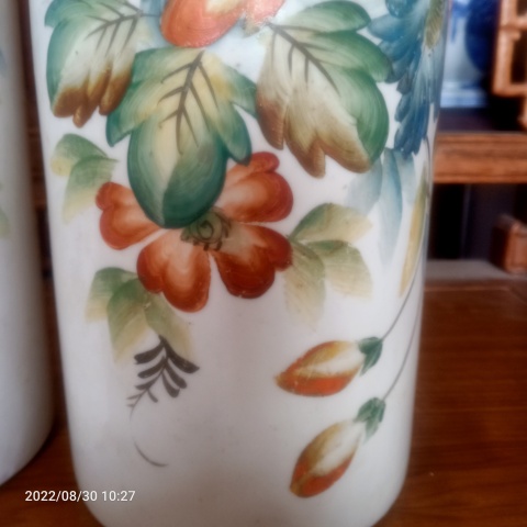 古玩陶瓷帽桶一對(duì)拍賣，當(dāng)前價(jià)格500元