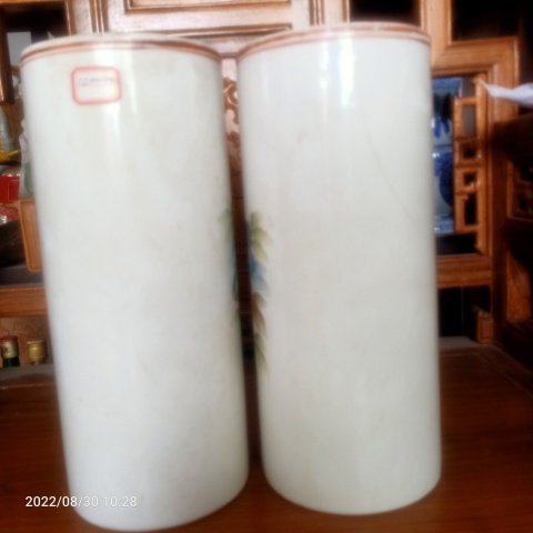 古玩陶瓷帽桶一對(duì)拍賣，當(dāng)前價(jià)格500元